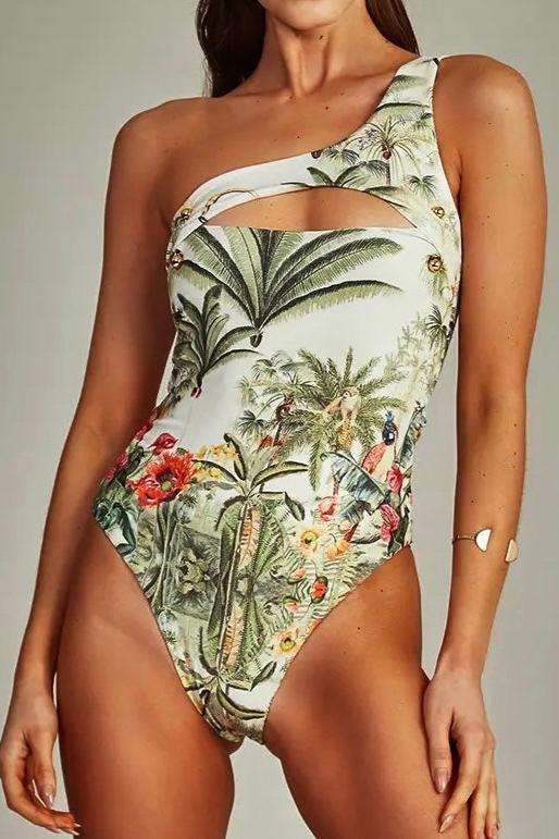 Tropical Sunset One-Piece Swimsuit