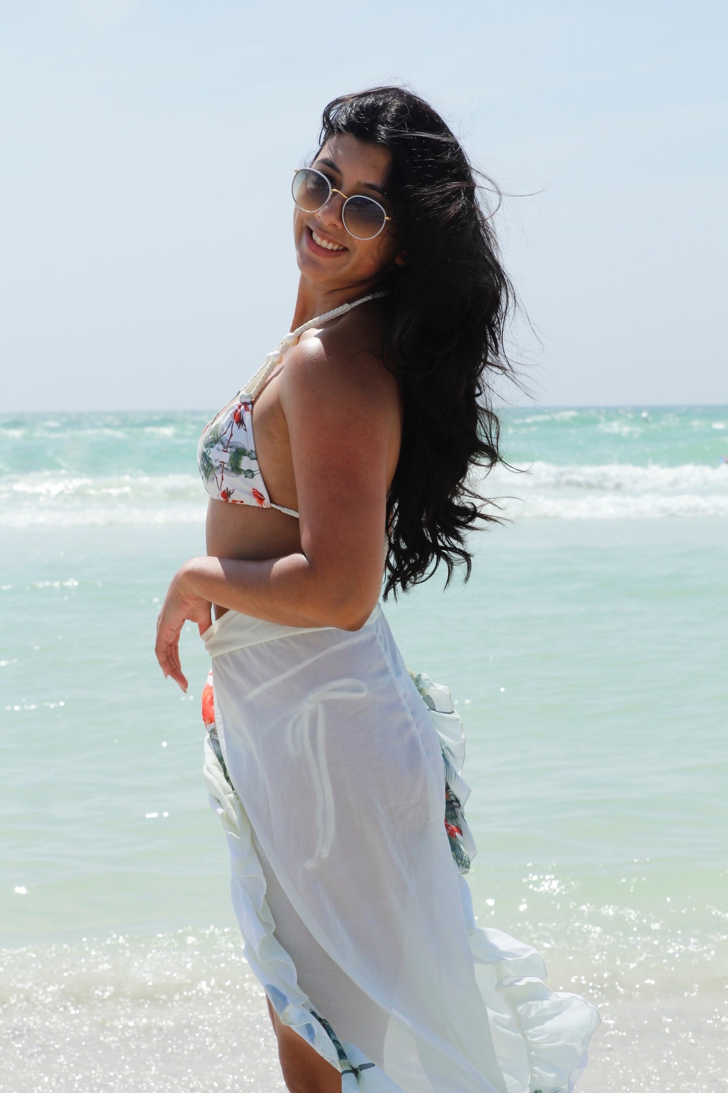 Tropical Sunset-Sarong Skir