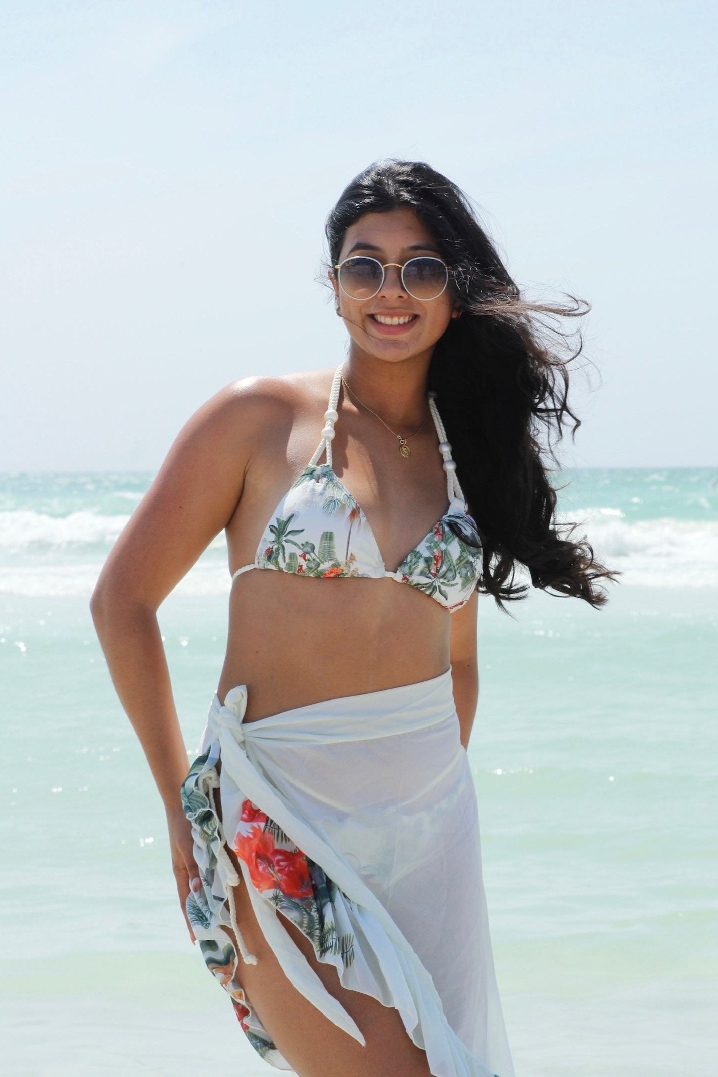 Tropical Sunset-Sarong Skir