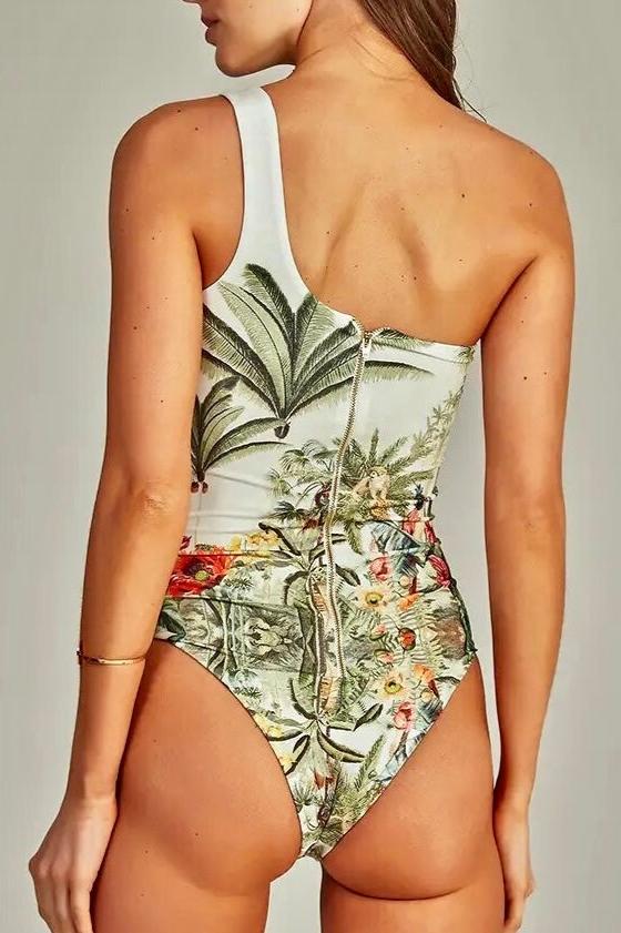 Tropical Sunset One-Piece Swimsuit